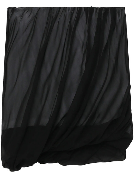  Helmut Lang Bubble Gathered Miniskirt - Black 