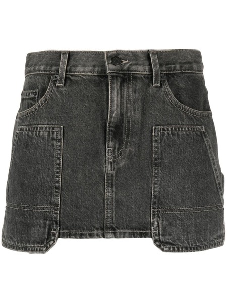  Helmut Lang Carpenter Denim Miniskirt - Grey 