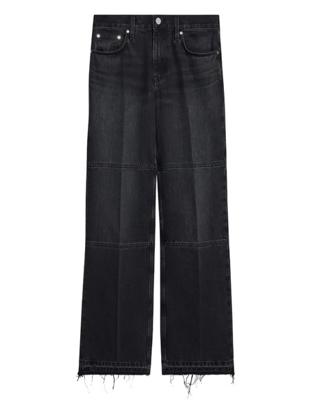  Helmut Lang Distressed-hem Straight Jeans - Grey 