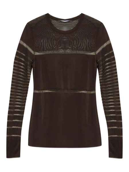  Helmut Lang Layered Long-sleeve Top - Brown 
