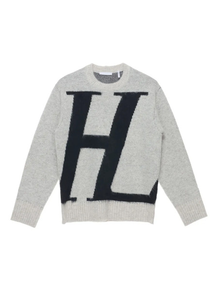  Helmut Lang Logo-jacquard Jumper - Grey 