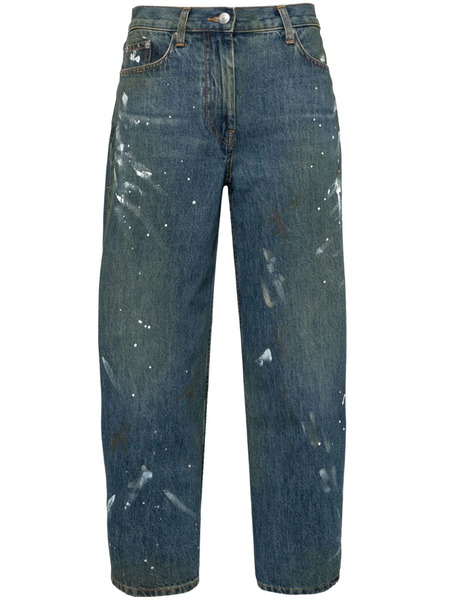  Helmut Lang Painted Wide-leg Jeans - Blue 