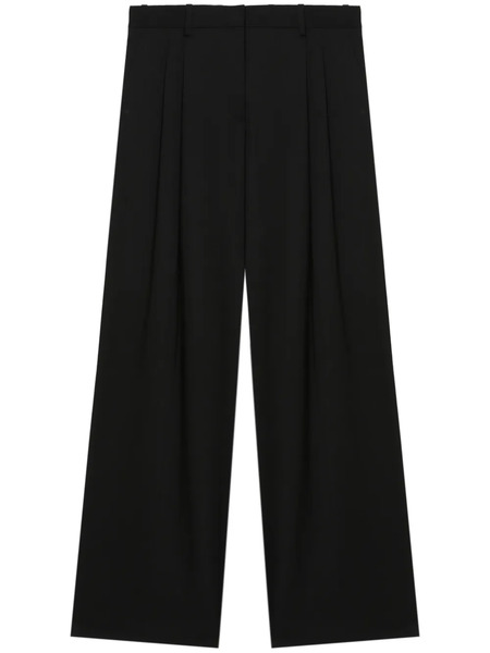  Helmut Lang Pleat Detailing Tailored Trousers - Black 
