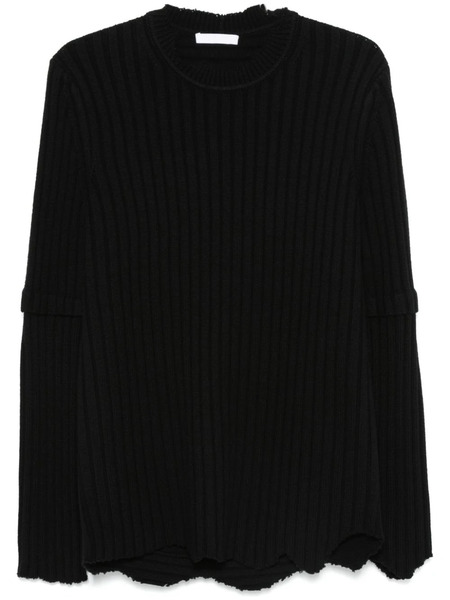  Helmut Lang Ribbed-knit Sweater - Black 
