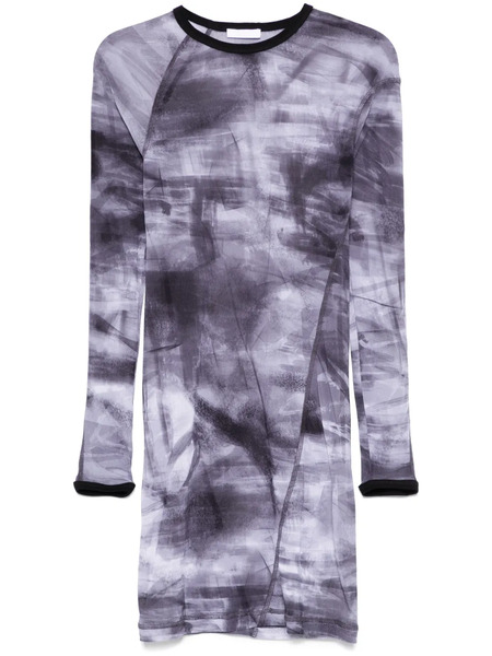  Helmut Lang Scribble Dress - Black 