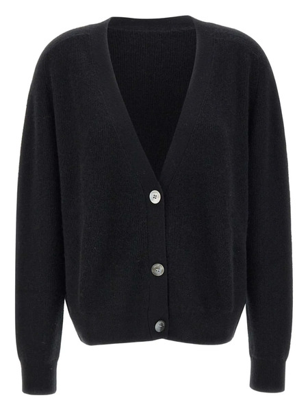  Hemisphere Button-fastening V-neck Cardigan - Black 