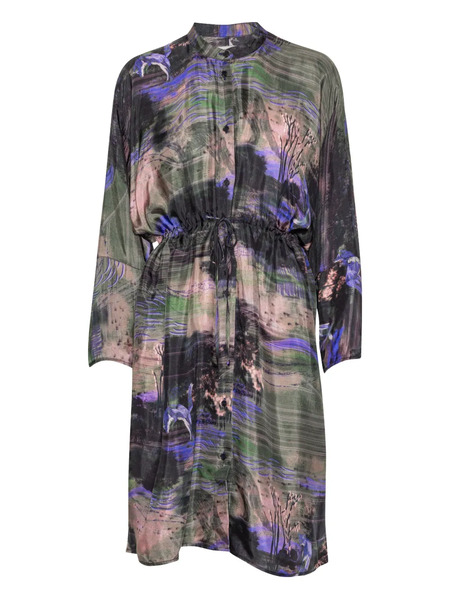  Henrik Vibskov Drawstring Printed Dress - Black 
