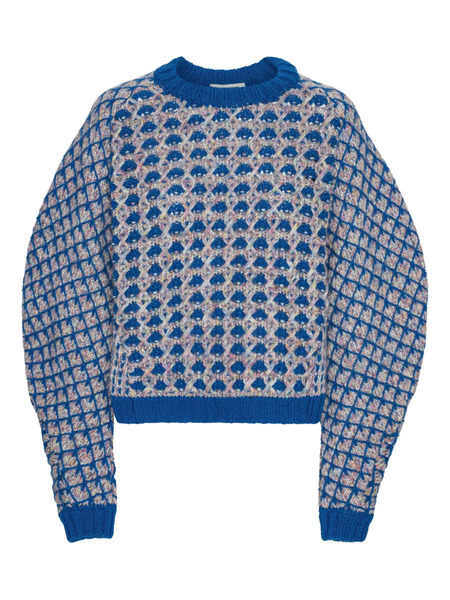  Henrik Vibskov Geometric-pattern Sweater - Blue 