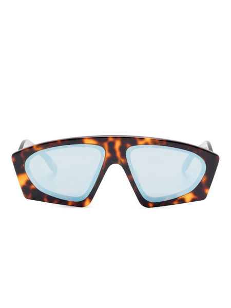  Henrik Vibskov Tortoiseshell-effect Sunglasses - Brown 