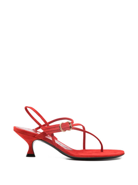  Herbert Levine Starry Eyed Buckle-detail Heeled Sandals - Red 