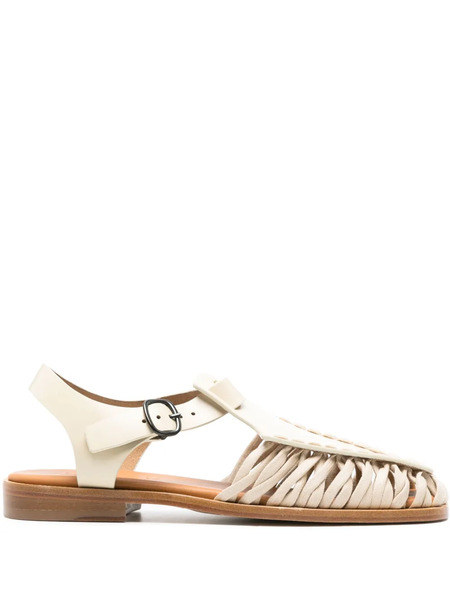  Hereu Alaro Caged Leather Sandals - Neutrals 
