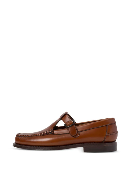  Hereu Alber T-bar Buckled Loafers - Brown 
