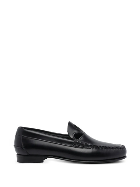  Hereu Anancla Round-toe Loafers - Black 