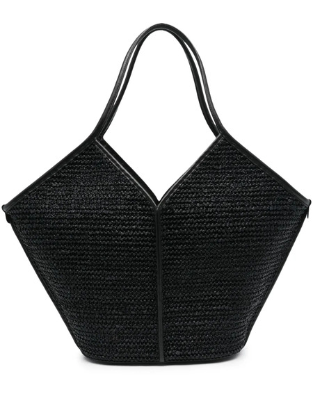  Hereu Calella Raffia Tote Bag - Black 