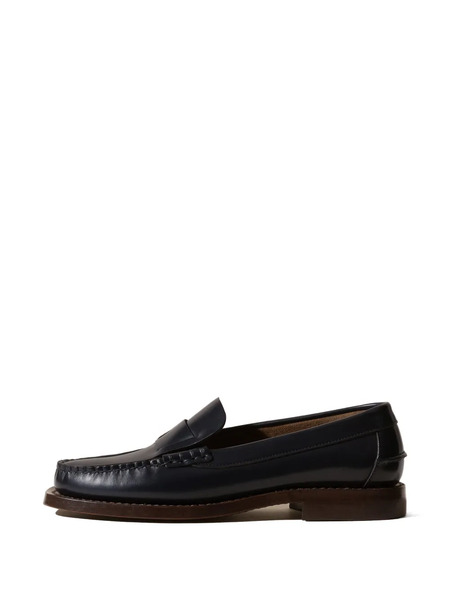  Hereu Interlaced-detail Slip-on Loafers - Blue 