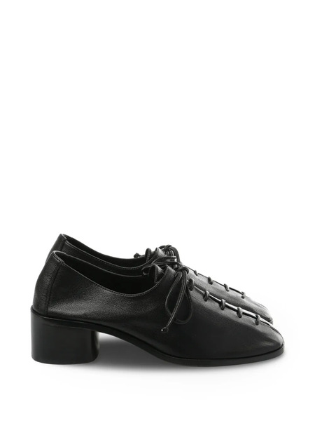  Hereu Lace-up Block-heel Pumps - Black 