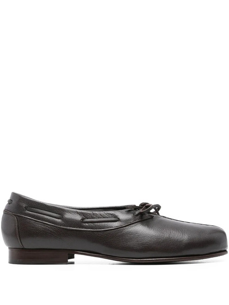  Hereu Leather Boat Shoes - Brown 