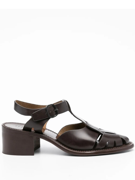  Hereu Pesca 60mm Leather Sandals - Brown 