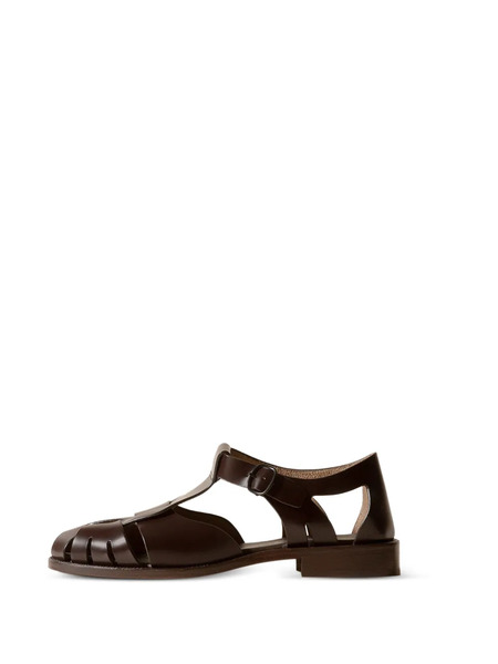  Hereu Pesca Round-toe Fisherman Sandals - Brown 