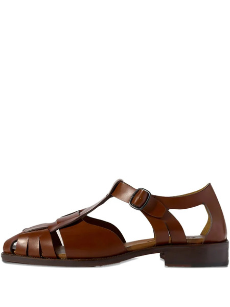  Hereu Pesca Woven Cut-out Sandals - Brown 