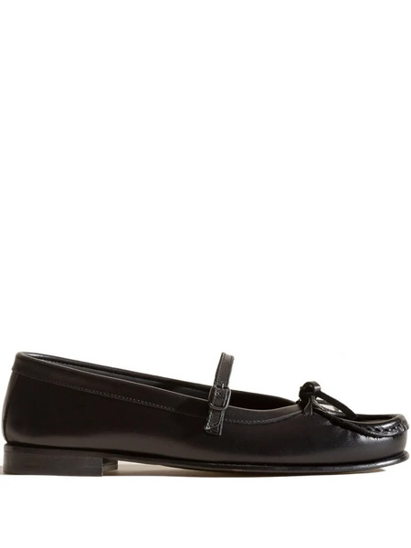  Hereu Roses Strap-detail Loafers - Black 