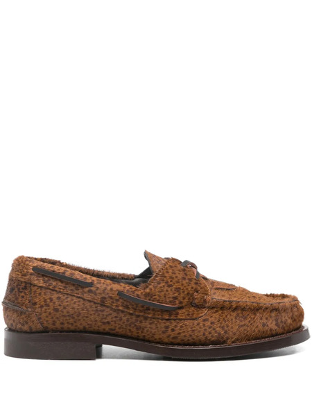  Hereu Saler Braided Lace-up Loafers - Brown 
