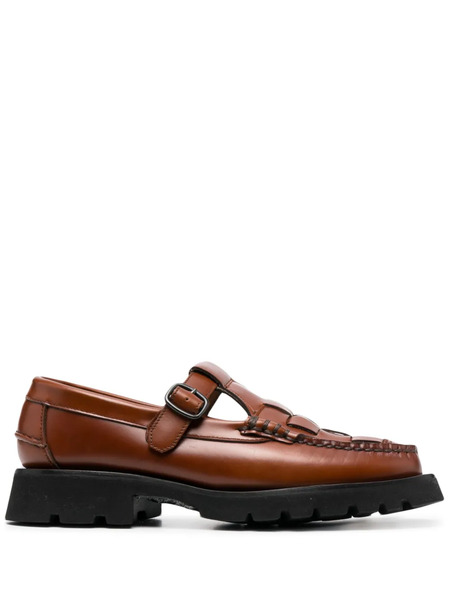  Hereu Soller Sport Square-toe Loafers - Brown 