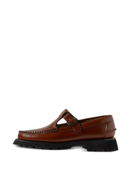  Hereu T-bar Tread Sole Loafers - Brown 