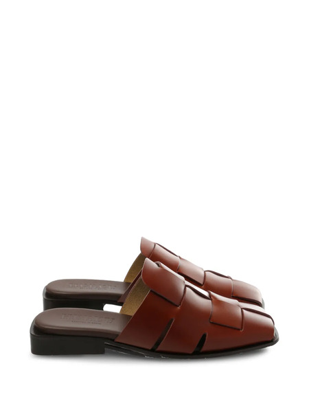  Hereu Woven Mules - Brown 