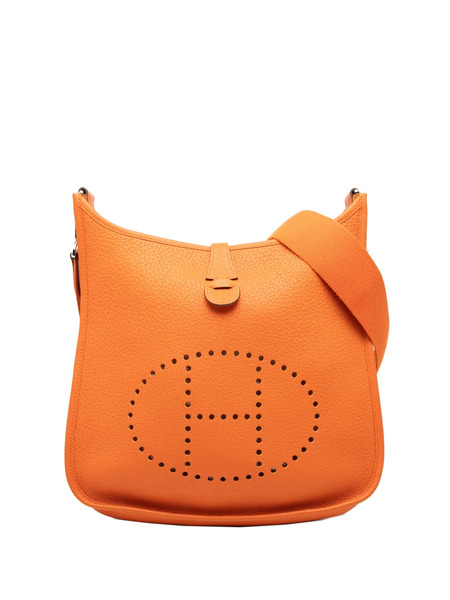  Hermès Pre-owned 2009 Clemence Evelyne Iii Pm Crossbody Bag - Orange 