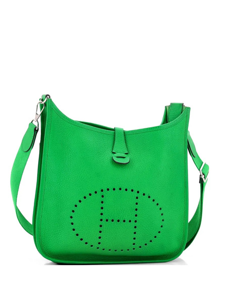  Hermès Pre-owned Evelyne Bag Gen Iii Clemence Pm Crossbody Bag - Green 