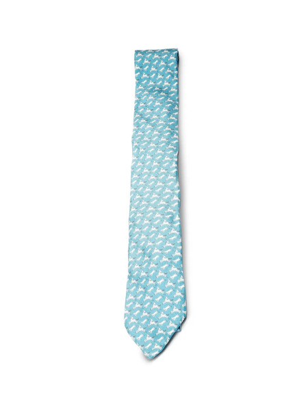  Hermès Pre-owned 2000 Printed Tie - Blue 