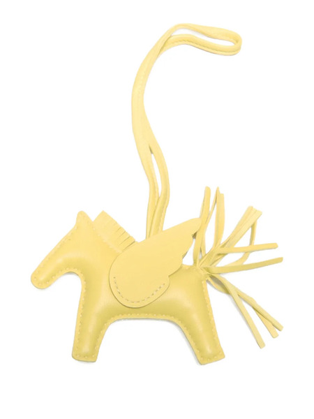  Hermès Pre-owned Rodeo Pm Pegasus Tasselled Key Charm - Yellow 