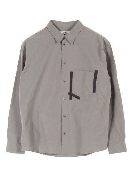  Hermès Pre-owned 2010s Cotton Shirt - Grey 