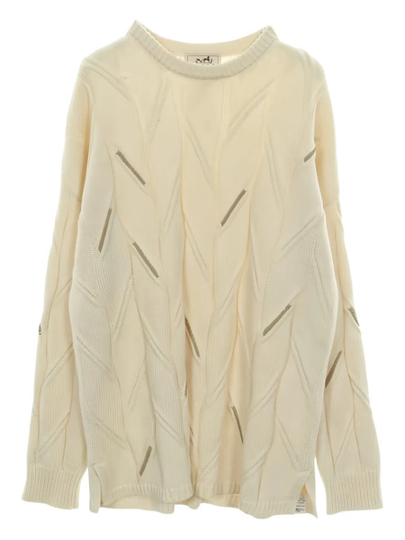  Hermès Pre-owned 2010s Crew-neck Sweater - Neutrals 