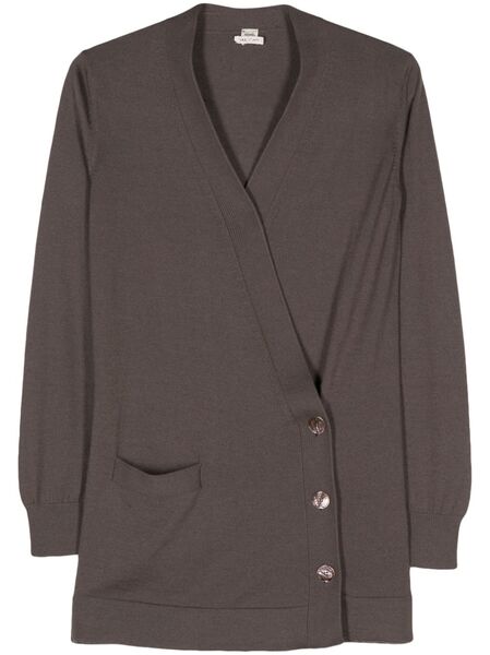  Hermès Pre-owned 2010s Fine-knit Cardigan - Brown 