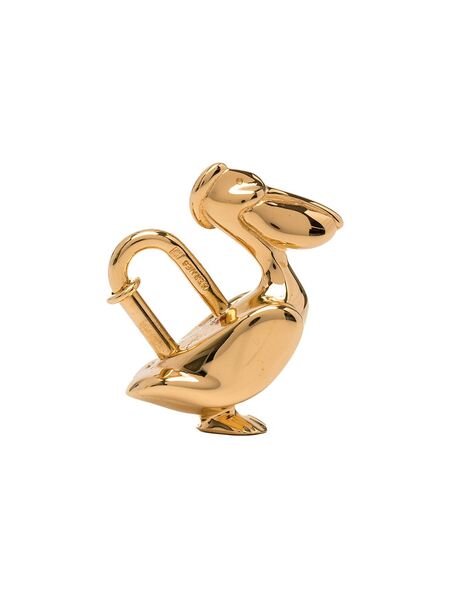  Hermès Pre-owned 1992 Stork Motif Cadena Padlock - Gold 