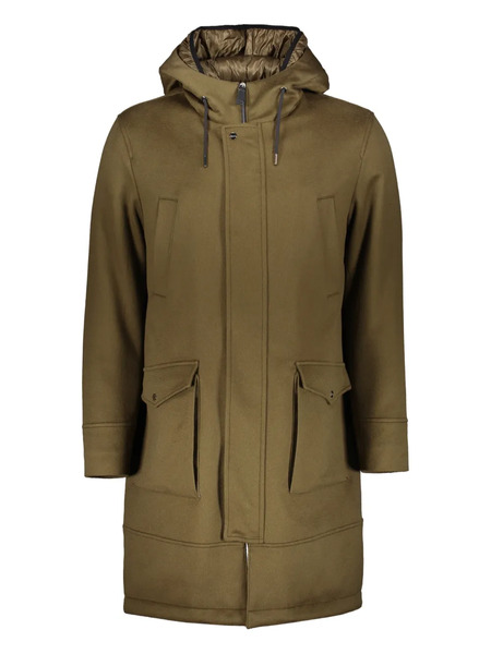  Herno Adjustable-hood Pocket Coat - Green 