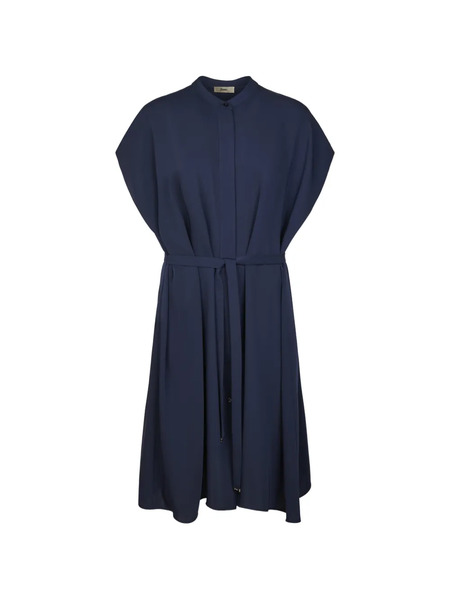  Herno Belted Midi Dress - Blue 