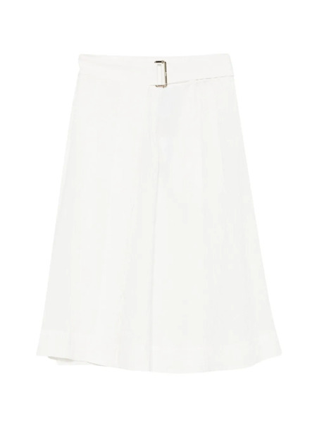  Herno Belted Textured Midi Skirt - White 
