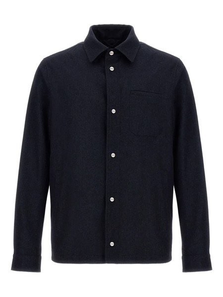  Herno Button-fastening Patch-pocket Shirt Jacket - Blue 