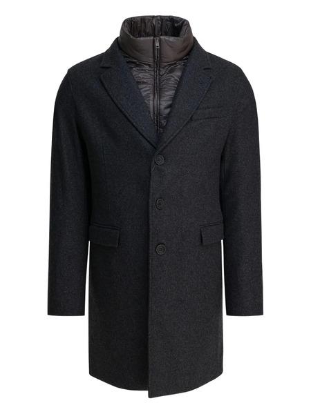  Herno Button Herringbone Coat - Grey 