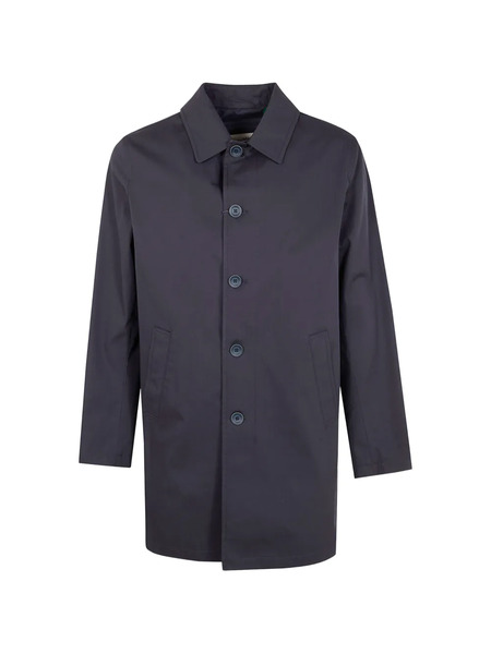  Herno Buttoned Coat - Blue 