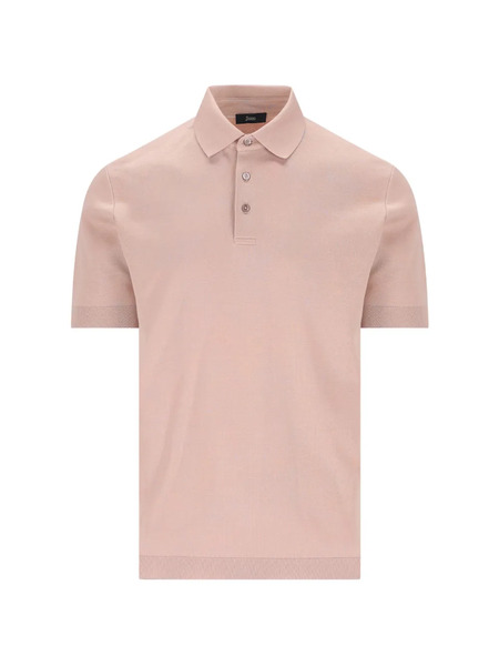  Herno Buttoned Polo Shirt - Pink 