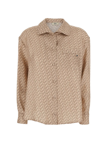  Herno Chain-pattern Shirt - Neutrals 