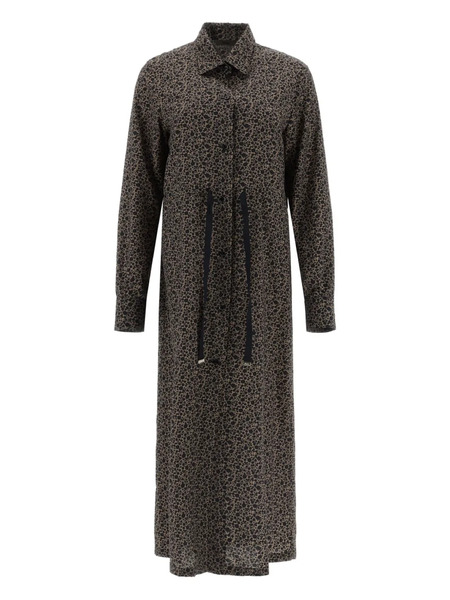  Herno Collared Midi Dress - Black 