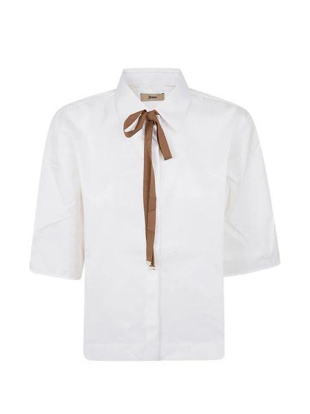  Herno Cotton Tie Shirt - White 