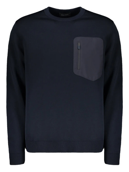  Herno Crew-neck Pocket Sweater - Blue 
