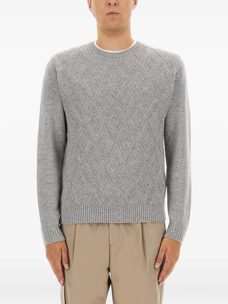 Herno Diamond-pattern Sweater - Grey 