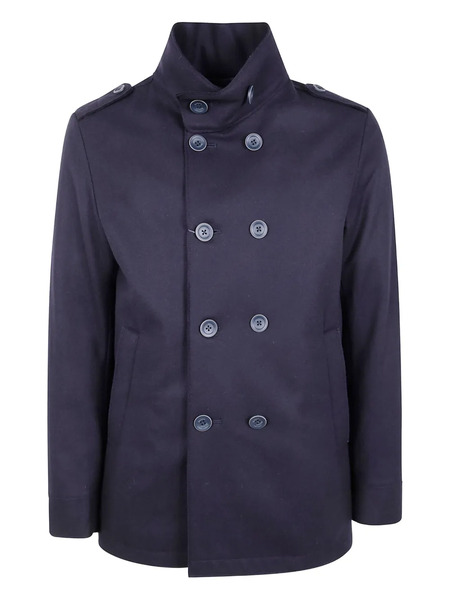  Herno Double-breasted Coat - Blue 